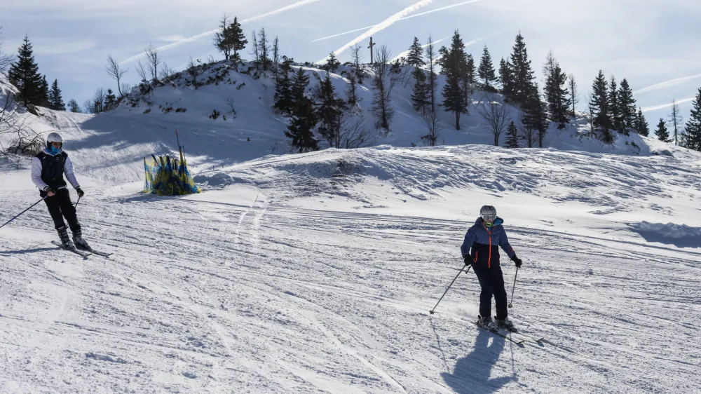 smučanje- 03.02.2023 – Smučarsko središče Velika planina – zimske počitnice – smučišče - //FOTO: Bojan Velikonja