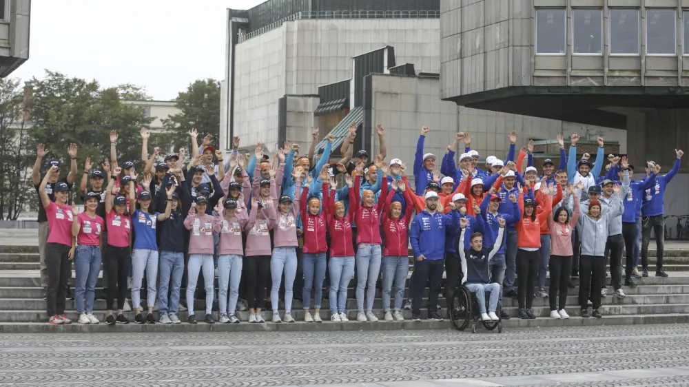 - 05.10.2023 - Smučarska zveza Slovenije (SZS) - uradna predstavitev smučarskih reprezentanc pred zimsko sezono 2023/24. //FOTO: Luka Cjuha