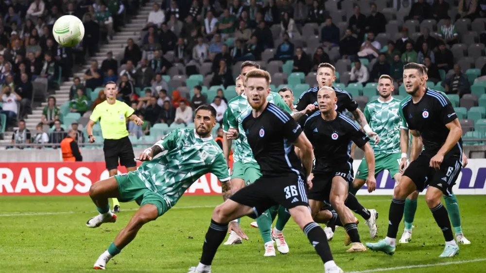Rui Pedro- 05.10.2023 &ndash; nogomet - Olimpija Ljubljana: Slovan Bratislava, konferenčna liga, skupinski del, 2. krog: skupina A: //FOTO: Nik Erik Neubauer
