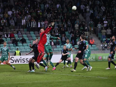 - 05.10.2023 – nogomet - Olimpija Ljubljana: Slovan Bratislava, konferenčna liga, skupinski del, 2. krog: skupina A: //FOTO: Nik Erik Neubauer