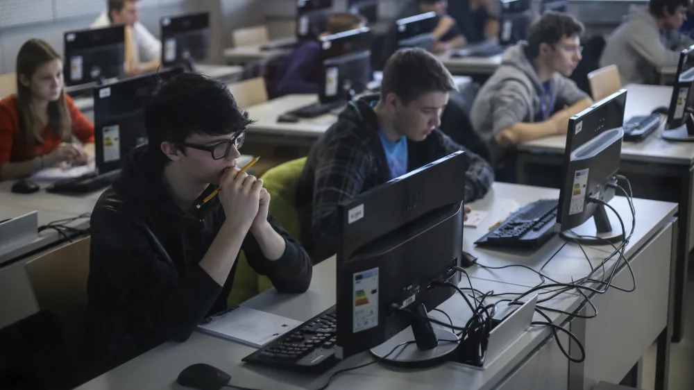 Pouk računalništva naj bi bil v osnovnih šolah uveden kot obvezni predmet, predlagajo naši sogovorniki med ravnatelji. Fotografija je simbolična.