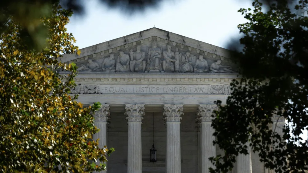 FILE PHOTO: The United States Supreme Court building is seen as in Washington, U.S., October 4, 2023. REUTERS/Evelyn Hockstein/File Photo