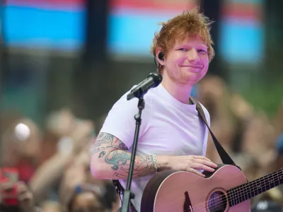 FILE PHOTO: Singer Ed Sheeran appears on NBC's "Today" show at Rockefeller Center in New York, U.S., June 6, 2023. REUTERS/Brendan McDermid/File photo