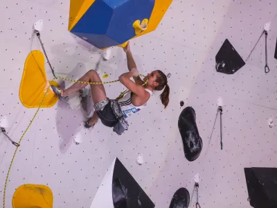 - Vita Lukan, tretjeuvr&scaron;čena.- 10.09.2023. Finale Svetovnega pokala v težavnostnem &scaron;portnem plezanju Koper 2023.//FOTO: Bojan Velikonja