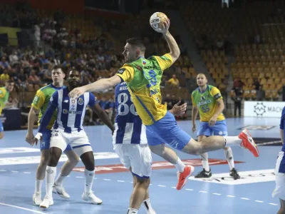 Mitja Janc- 20.09.2023 &ndash; rokomet - Celje Pivovarna La&scaron;ko: Porto, liga prvakov, 2. krog &ndash; skupina B //FOTO: Luka Cjuha