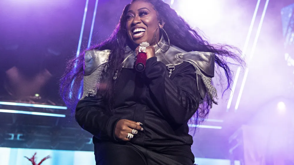 FILE - Missy Elliott performs at the 2019 Essence Festival at the Mercedes-Benz Superdome in New Orleans on July 5, 2019. Missy Elliott, Kate Bush, Willie Nelson, Sheryl Crow, Chaka Khan, "Soul Train" creator Don Cornelius and the late George Michael will be inducted into the hall on Friday night. (Photo by Amy Harris/Invision/AP, File)