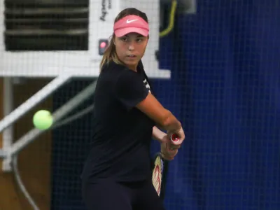 - Ela Nale Milić, tenisačica.- 02.11.2023-Trening ženske reprezentance Slovenije v tenisu pred odhodom na zaključni turnir pokala BJK v Španiji. //FOTO: Bojan Velikonja