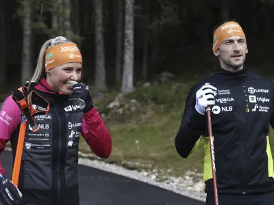 Jakov Fak- 20.11.2023 – Pokljuka – moška in ženska biatlonska reprezentanca pred začetkom nove tekmovalne sezone 2023/24 - biatlonci //FOTO: Luka Cjuha