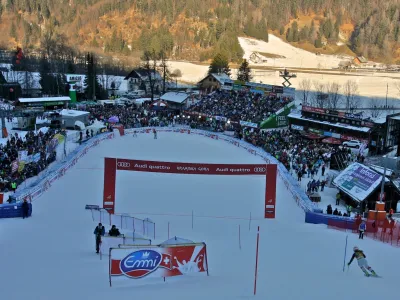 cilj - <br><br><br>- 48. pokal Zlata lisica 2012 - Svetovni pokal v alpskem smučanju - Kranjska Gora <br><br> <br><br> <br><br>//FOTO: Luka Cjuha