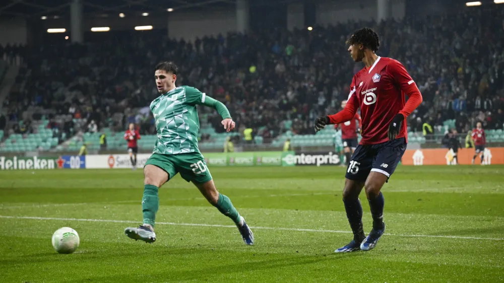  - 30.11.2023 – nogomet - Olimpija: LOSC Lille, konferenčna liga, 5. krog: skupina A: //FOTO: Nik Erik Neubauer