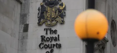 A general view of the Royal Courts of Justice where Justice Timothy Fancourt gave his ruling in the Prince Harry phone hacking lawsuit in London, Friday, Dec. 15, 2023. Prince Harry has won his phone hacking lawsuit against the publisher of the Daily Mirror and was awarded over 140,000 pounds (0,000) in the first of his several lawsuits against the tabloids to go to trial. Fancourt found on Friday that phone hacking was "widespread and habitual" at Mirror Group Newspapers over many years. (AP Photo/Kin Cheung)
