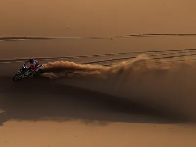 Rallying - Dakar Rally - Stage 2 - Al Henakiyah to Al Duwadimi - Saudi Arabia - January 7, 2024 Team Dumontier Racing's Romain Dumontier in action during stage 2 REUTERS/Hamad I Mohammed