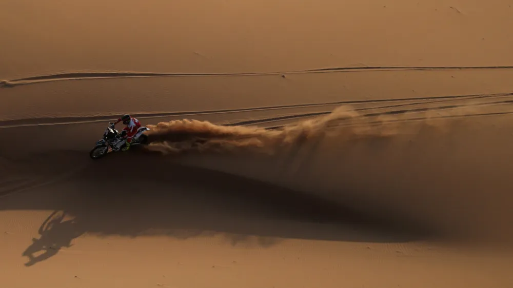 Rallying - Dakar Rally - Stage 2 - Al Henakiyah to Al Duwadimi - Saudi Arabia - January 7, 2024 Team Dumontier Racing's Romain Dumontier in action during stage 2 REUTERS/Hamad I Mohammed