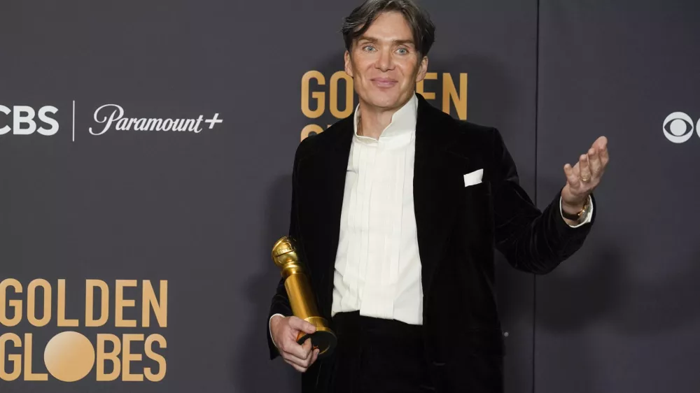 Cillian Murphy je dobitnik zlatega globusa za najboljšo moško vlogo v filmu Oppenheimer.
