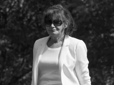 FILE - Amalija Knavs, mother of first lady Melania Trump, walks on the South Lawn at the White House in Washington, June 18, 2017. Knavs has died, according to an announcement by Trump late Tuesday, Jan. 9, 2024. (AP Photo/Manuel Balce Ceneta, File)