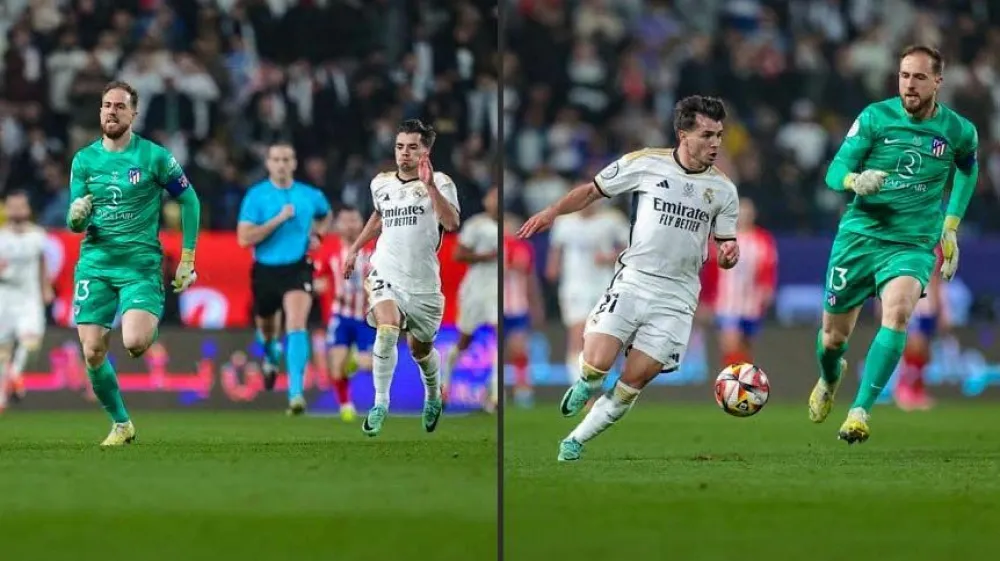 Jan Oblak, tekma Real-Atletico v Rijadu