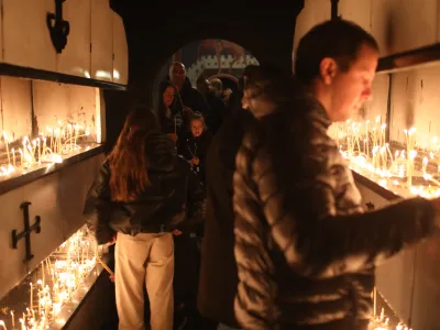 - 06.01.2023 - Pravoslavni božič v cerkvi sv. Cirila in Metoda v Ljubljani - badnji dan - pravoslavni verniki<br><br> foto: Bojan Velikonja