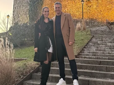 Tina Gaber in Robert Golob sta obiskala Goriški grad. F instagram