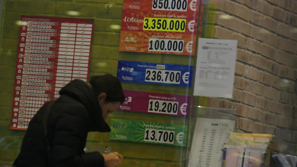 - Loterija Slovenije - LOTO rekordni znesek za sedmico 3.350.000 EUR - //FOTO: Luka Cjuha