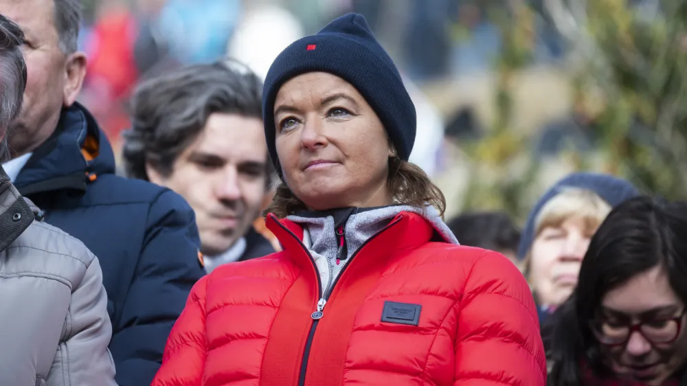 Tanja Fajon- 14.01.2024 - Dražgoše 2024 - osrednja slovesnost Po stezah partizanske Jelovice v spomin na 82. obletnico Dražgoške bitke, //FOTO: Nik Erik Neubauer