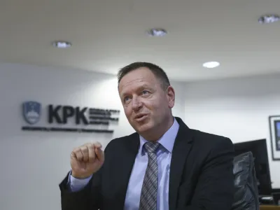 - 28.11.2023 - Predsednik Komisije za preprečevanje korupcije KPK dr. Robert &Scaron;umi //FOTO: Luka Cjuha