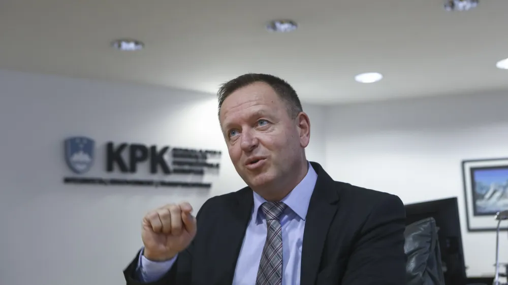 - 28.11.2023 - Predsednik Komisije za preprečevanje korupcije KPK dr. Robert Šumi //FOTO: Luka Cjuha