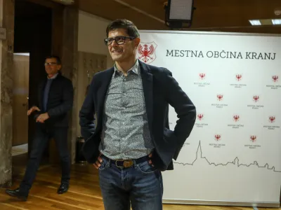 Matjaž Rakovec, aktualni župan Kranja in ponovni kandidat za župana Mestne občine Kranj - 20.11.2022 - Lokalne volitve 2022 v Kranju - redne volitve župana in članov občinskega sveta - //FOTO: Luka Cjuha
