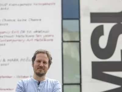 Goran Lukić iz Delavske svetovalnice - 31.05.2022 - WOW/Festival migrantskega filma – film z naslovom Filmski obzornik 80 – Metka, Meki., režiserke Nike Autor //FOTO: Jaka Gasar