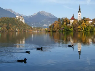 Beautiful lake in Europe