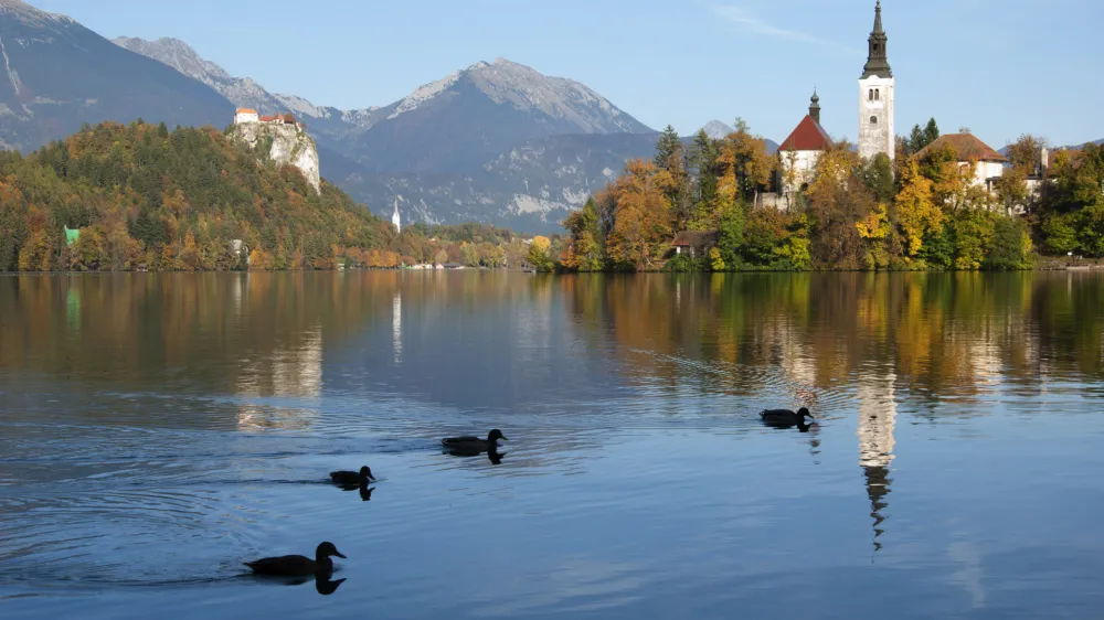 Beautiful lake in Europe