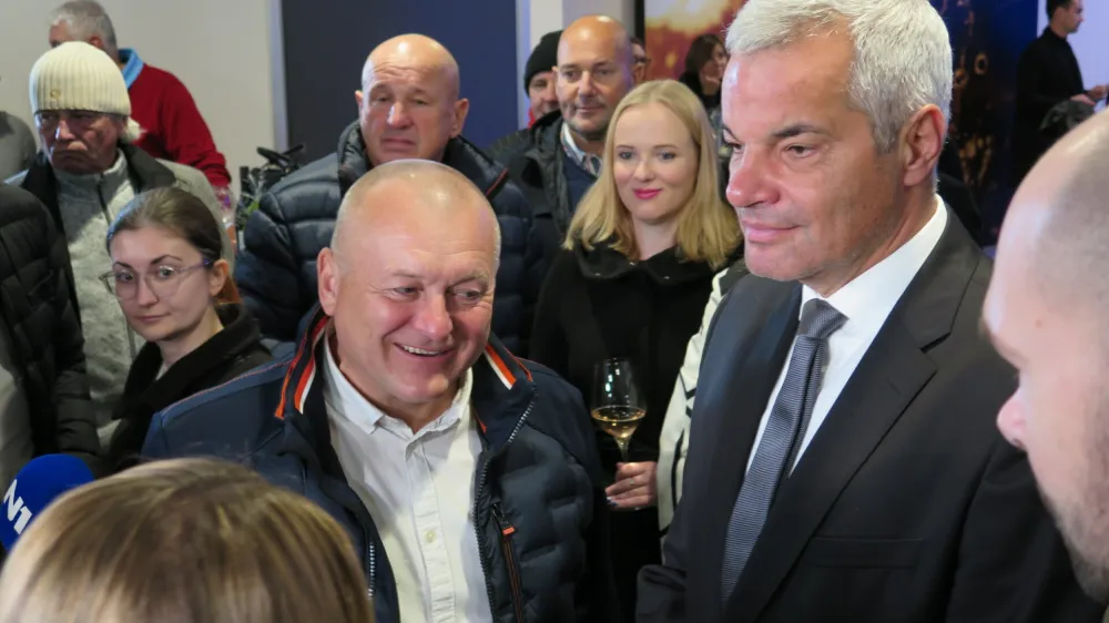 Maribor, stab Sase Arsenovica.<br>Lokalne volitve 2022.<br>Kandidata za zupana Maribora Franc Kangler in Sasa Arsenovic, ki se bosta pomerila v drugem krogu.