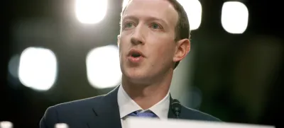 FILE - Facebook CEO Mark Zuckerberg testifies before a joint hearing of the Commerce and Judiciary Committees on Capitol Hill in Washington, April 10, 2018, about the use of Facebook data to target American voters in the 2016 election. Zuckerberg, who was back in damage control mode on Wednesday, Jan. 31, 2024, when he apologized to the parents of children exploited, bullied or driven to self harm via social media, has accumulated a long history of public apologies, often issued in the wake of crisis or when Facebook users rose up against unannounced changes in its service. (AP Photo/Alex Brandon, File)