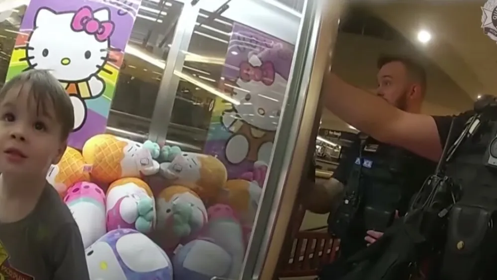 V avtomat z igračami ujet otrok, Avstralija