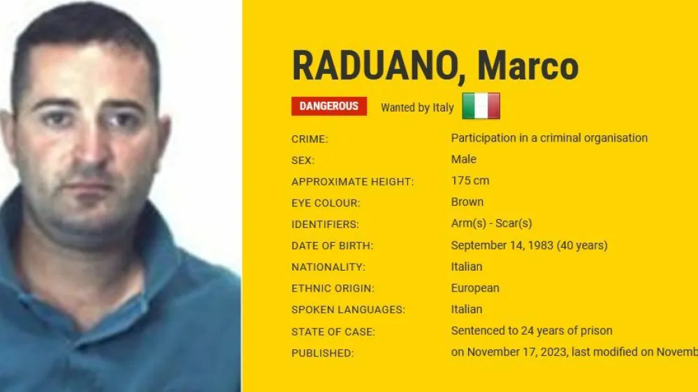 V Franciji so prijeli mafijskega šefa Marca Raduana, enega najbolj iskanih zločincev v Evropi. 