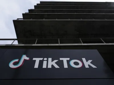 FILE - A sign stands at the TikTok Inc. building in Culver City, Calif., on March 17, 2023. Nevada's attorney general has launched a go-it-alone legal fight accusing TikTok, Snapchat and Meta of creating what one lawsuit calls "an addiction machine" that exploits children too young to have self-control. Three lawsuits filed Tuesday, Jan.30, 2024, in state court allege the platforms put kids at risk of auto accidents, drug overdoses, suicides, eating disorders and sexual exploitation. (AP Photo/Damian Dovarganes, File)