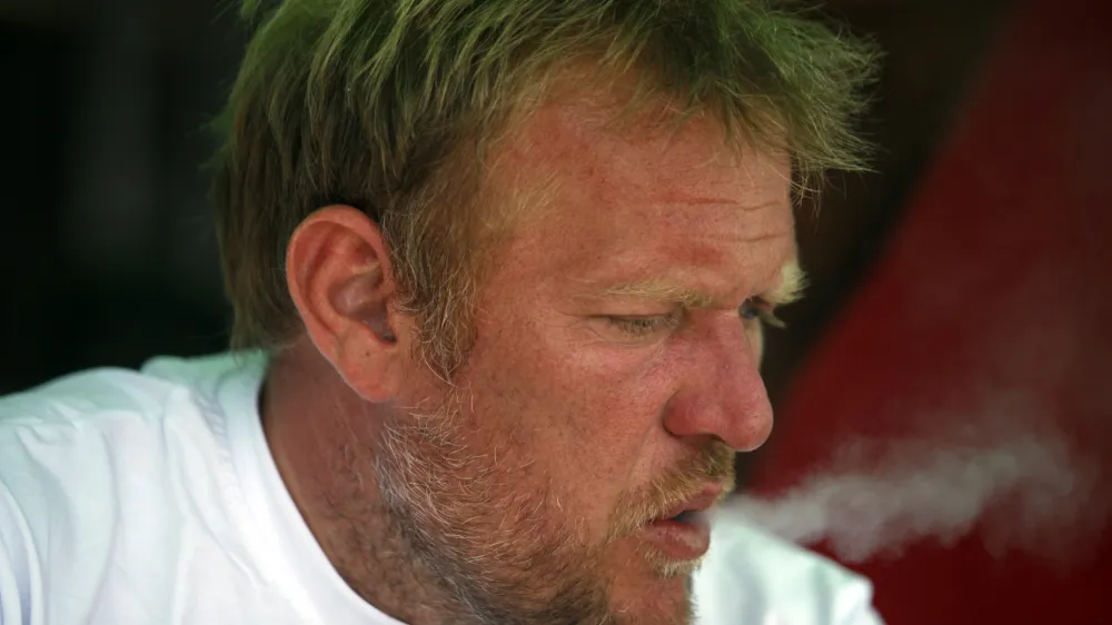 Robert Prosinečki, nogometni trener beograjskega kluba Crvena zvezda.//FOTO: Jaka Gasar