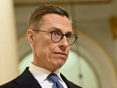 11 February 2024, Finland, Helsinki: National Coalition Party (NCP) presidential candidate Alexander Stubb attends an election night event at the Helsinki City Hall. Former conservative prime minister Alexander Stubb won Finland's run-off presidential election on Sunday, narrowly beating ex-foreign minister and Green politician Pekka Haavisto for the post that wields significant power in foreign policy. Photo: Heikki Saukkomaa/Lehtikuva/dpa
