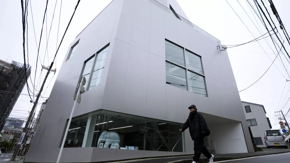 The office building of Japan's Riken Yamamoto, laureate of the Pritzker Architecture Prize, is seen Wednesday, March 6, 2024, in Yokohama near Tokyo. The Pritzker Architecture Prize has been awarded to Yamamoto, who earns the field's highest honor for what organizers called a long career focused on "multiplying opportunities for people to meet spontaneously, through precise, rational design strategies." (AP Photo/Eugene Hoshiko)