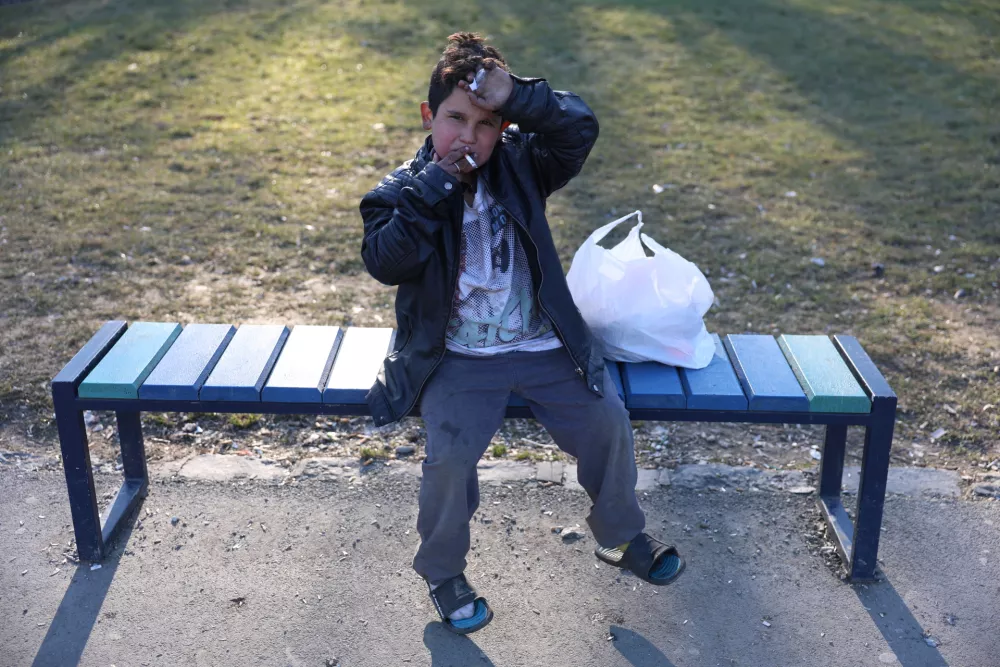 - februar 2024 - Lunik IX, romsko naselje, kjer živijo najsiromašnejši ljudje. Košice, Slovaška- romi, cigani, revščina, siromaštvo, geto //FOTO: Jaka GasarOPOMBA: ZA OBJEKTIV - REPORTAŽA