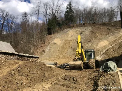 Sanacija plazu v Godiču se nadaljuje. F Občina Kamnik