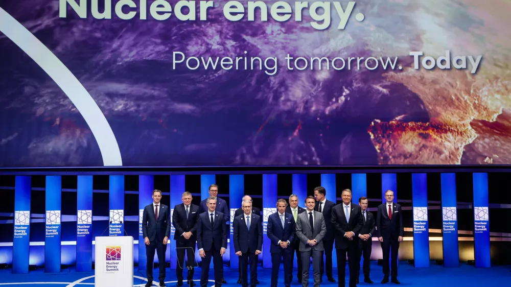 Belgija, Bruselj.<br>Dvodnevno zasedanje voditeljev drzav clanic EU.<br>Udelezba predsednika vlade Roberta Goloba na odprtju vrha jedrske energije.