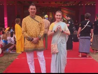 Branko Đurić in Tanja Ribič sta obiskala Indijo. F instagram