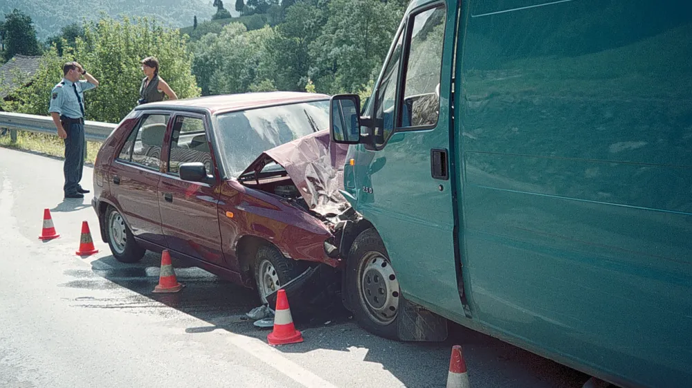 Prometna nesreča, policija Gorenja vas