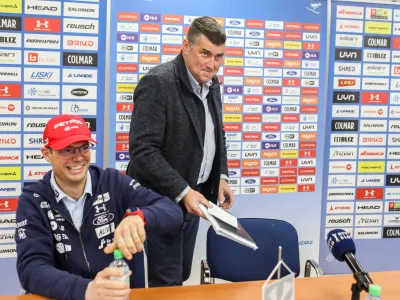 Janez Bijol, podpredsednik Zbora in Odbora za apsko smučanje.Miha Verdnik, vodja panoge za alpsko smučanje.- 18.04.2023 &ndash; Smučarska zveza Slovenije (SZS) - Odbor panoge za alpsko smučanje - vodstvo alpskih smučarjev - predstavili predloge, ki jih bo maja potrjeval zbor panoge za alpsko smučanje; //FOTO: Bojan Velikonja