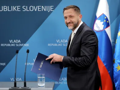 Klemen Boštjančič, finančni minister v Golobovi vladi, bo odslej tudi podpredsednik stranke Gibanje Svoboda. Foto: Arhiv Dnevnika