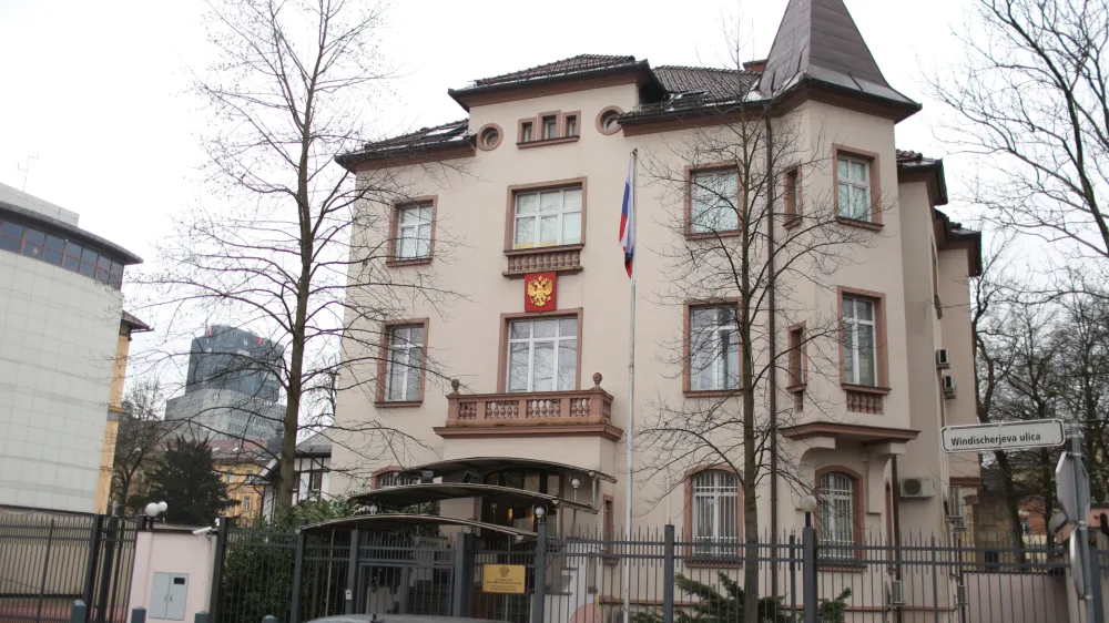 ﻿- 29.03.2018 - Veleposlaništvo Ruske federacije v Sloveniji – ruska ambasada - Tomšičeva ulica 9//FOTO: Bojan Velikonja