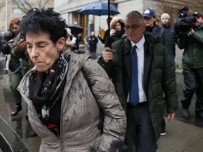 Joseph Bankman and Barbara Fried walk outside the Federal Court after the sentencing of their son, former FTX Chief Executive Sam Bankman-Fried, who was found guilty on fraud charges over the collapse of the bankrupt cryptocurrency exchange, in New York City, U.S., March 28, 2024. REUTERS/Brendan McDermid