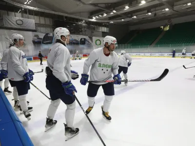 02.04.2024 - začetek reprezentančnega zbora slovenske hokejske reprezentance za priprave na SP divizije - hokejska reprezentancaFoto: Luka Cjuha