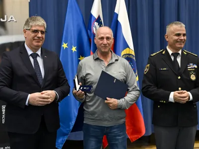 Dimitar Stanimirov Kirilov- 3.04.2024 – Podelitev medalj policije za hrabrost in požrtvovalnost. Policijska akademija, Tacen. //FOTO: Nik Erik Neubauer
