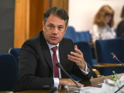 Matej Arčon28.05.2022 - predstavitev kandidata za ministra za Slovence v zamejstvu in po svetu Mateja Arčona pred komisijo DZ za odnose s Slovenci v zamejstvu in po svetuFOTO: Luka Cjuha